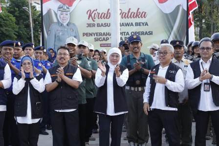 Kirab Pataka HUT 78 Jatim